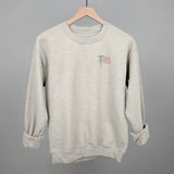 American Flag With Bow (Left Chest)