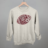 Floral Football Maroon