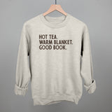Hot Tea Warm Blanket Good Book
