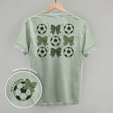 Soccer Balls And Bows (Back Print)