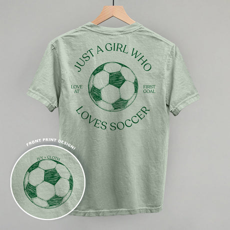 Just A Girl Who Loves Soccer (Back Print)