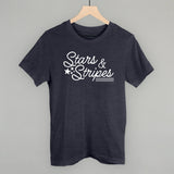 Stars & Stripes White Script