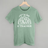 T is for Tacos and Teacher (Red and Green)