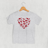 Dinosaur Red Heart (Kids)