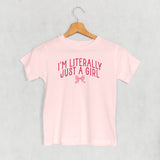 I'm Literally Just A Girl Bow (Kids)