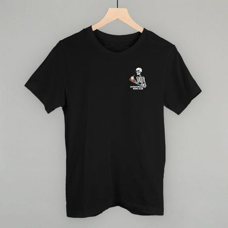 Overstimulated Moms Club (Skeleton + Coffee) (Left Chest)