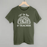T is for Tacos and Teacher (Red and Green)