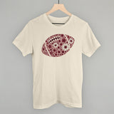 Floral Football Maroon