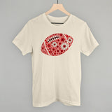 Floral Football Red