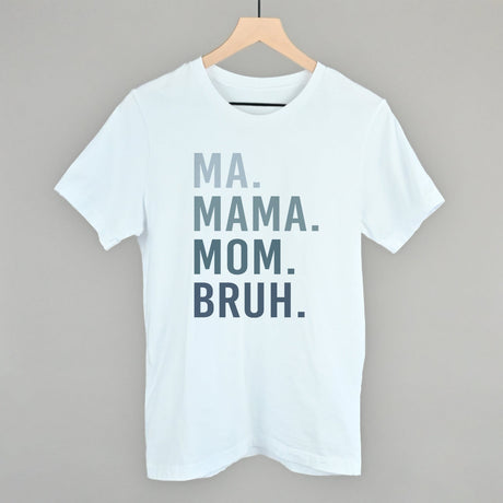 Ma Mama Mom Bruh Blue Gradient Text