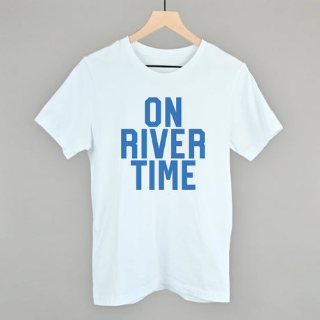 On River Time Block Letters