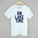 On Lake Time Block Letters