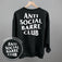 Anti Social Barre Club (White) (Back Print)