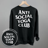 Anti Social Yoga Club (White) (Back Print)