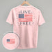 Live Free Flag (Back Print)