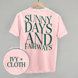 Sunny Days And Fairways (Back Print)