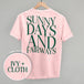 Sunny Days And Fairways (Back Print)