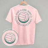 Just A Girl Who Loves Volleyball (Back Print)