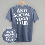 Anti Social Yoga Club (White) (Back Print)