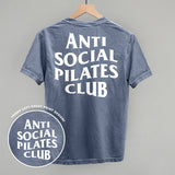Anti Social Pilates Club (White) (Back Print)
