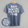 Anti Social Pilates Club (White) (Back Print)