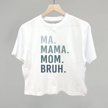 Ma Mama Mom Bruh Blue Gradient Text