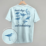 Beach Days And Birdwatching (Back Print)