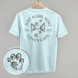Just A Girl Who Loves Cats (Back Print)