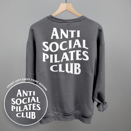Anti Social Pilates Club (White) (Back Print)