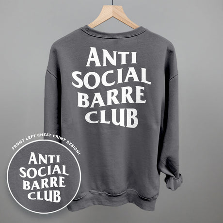 Anti Social Barre Club (White) (Back Print)