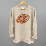 Floral Football Orange