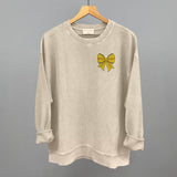 Softball Bow (Left Chest Print)