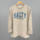 Salty Vibes Arch + Script Distressed