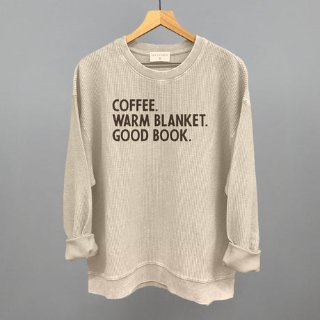 Coffee Warm Blanket Good Book