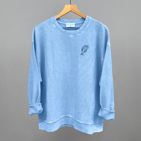 Lobster Doodle (Navy Blue) (Left Chest)