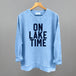 On Lake Time Block Letters