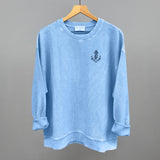 Anchor Doodle (Navy Blue) (Left Chest)