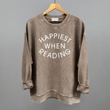 Happiest When Reading (White)