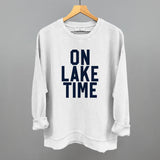 On Lake Time Block Letters
