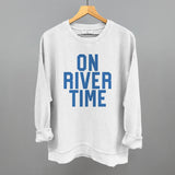 On River Time Block Letters