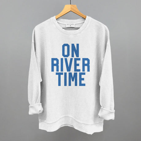 On River Time Block Letters