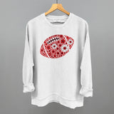 Floral Football Red
