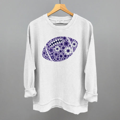 Floral Football Purple