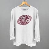 Floral Football Maroon