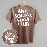Anti Social Yoga Club (White) (Back Print)