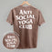 Anti Social Yoga Club (White) (Back Print)