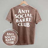 Anti Social Barre Club (White) (Back Print)