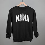Mama Checkered Lightning Bolt Distressed