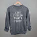Love Fifteen Thirty Forty