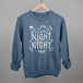 Silent Night Holy Night Blue & White Doodles